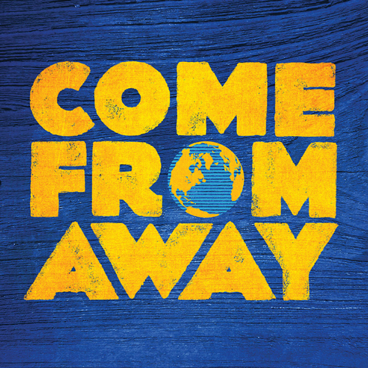 "Come From Away" logo.